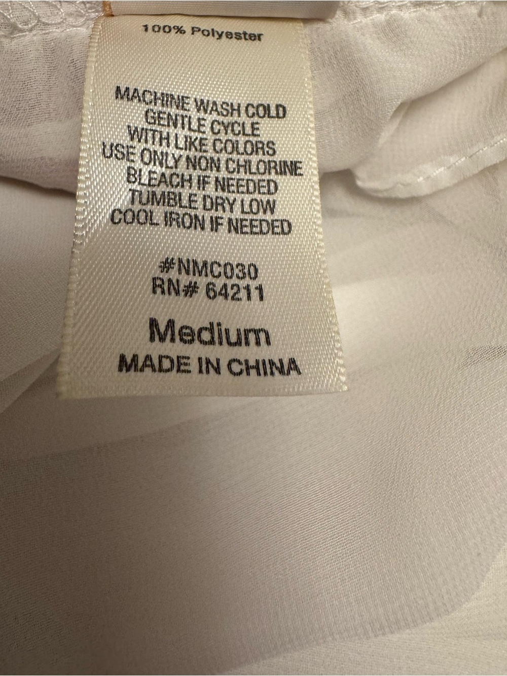 In Bloom Sheer White Ruffle-Trim Tie-Waist Robe - Picture 4 of 4